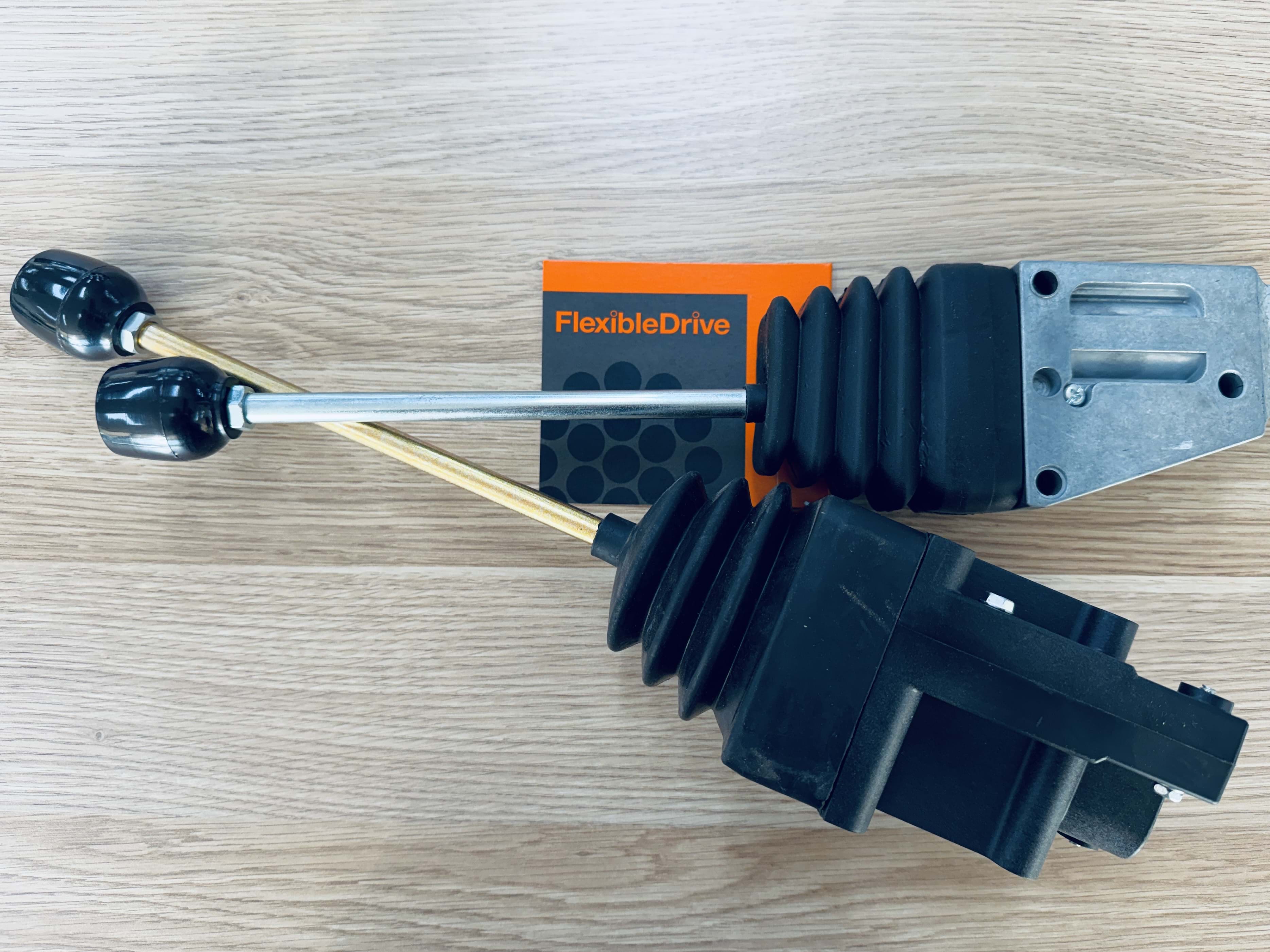 Levers and pedals for agricultural machiney, transmission shift controls, friction levers and joystick controls by Flexible Drive